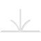 Ekena Millwork Richland Architectural Grade PVC Gable Bracket, 108"W x 63"H x 4"D x 4"F, 14/12 Pitch GBP108X63X0404RIC00 - alternate 3